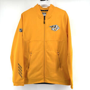 Fanatics NHL Nashville Predators Warm Up Jacket Yellow Medium